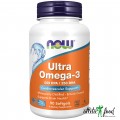 NOW Ultra Omega-3 Fish Oil - 90 гел.капсул